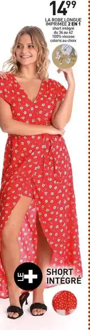 LA ROBE LONGUE IMPRIMÉE 2 EN 1