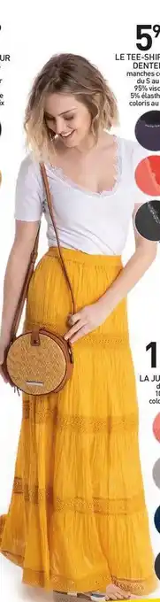 LE TEE-SHIRT COL V DENTELLE ou LA JUPE BOHÈME