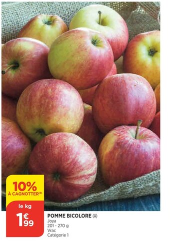Bi1 Pomme bicolore offre