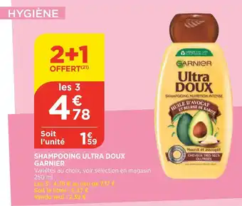 Bi1 Shampooing ultra doux garnier offre