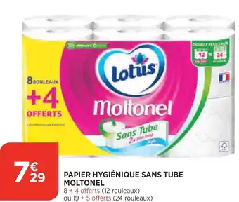 Papier hygiénique sans tube moltonel