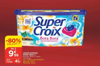 Bi1 Lessive ecodose super croixq offre