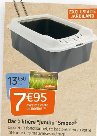 Jardiland Bac à litière “jumbo” offre