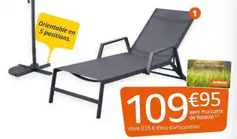 Jardiland Bain de soleil “Solar Plus” offre
