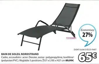 JYSK Bain de soleil nordstrand offre