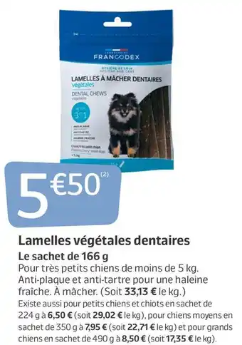 Jardiland Lamelles végétales dentaires offre