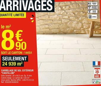 CARRELAGE DE SOL EXTÉRIEUR "CASTILLON"