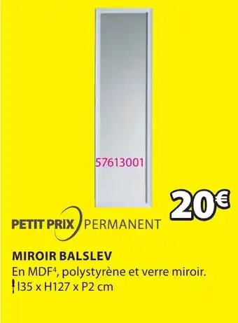 JYSK Miroir Balslev offre