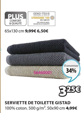 JYSK Serviette de Toilette Gistad offre