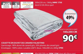 Couette En Duvet de Canard Falketind