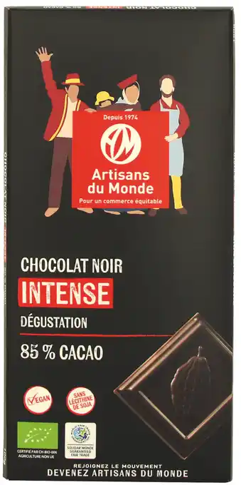 naturéO CHOCOLAT NOIR 85% offre