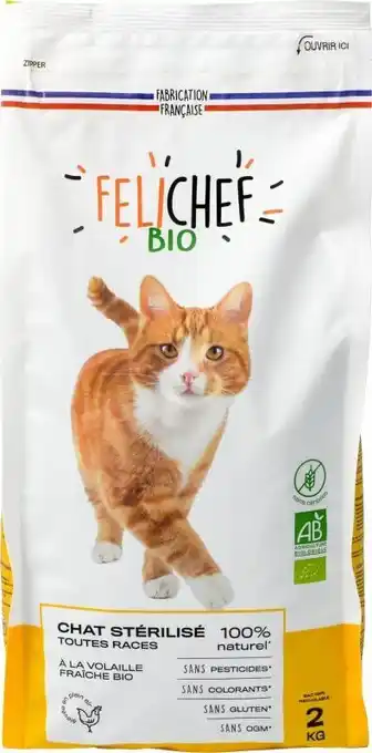 naturéO CROQUETTE CHAT STÉRILISÉ SANS CÉRÉALE offre