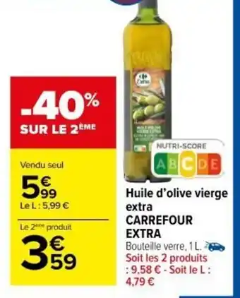 Carrefour Market Huile d'Olive Vierge Extra offre