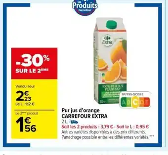 Carrefour Market Pur Jus d'Orange offre