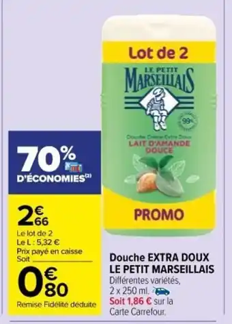 Carrefour Market Douche Extra Doux offre