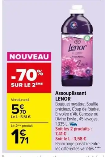 Carrefour Market Assouplissant Lenor offre