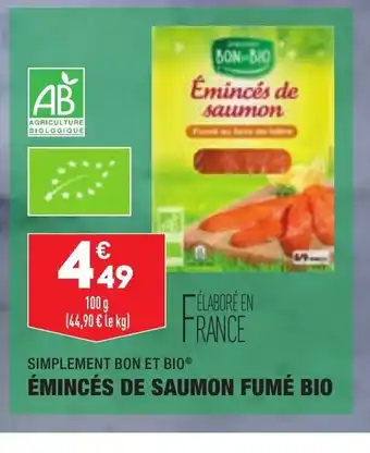 ALDI Émincés de Saumon Fumé Bio offre