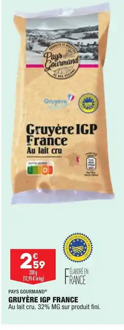 ALDI Gruyère IGP France offre