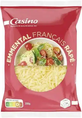 Géant Casino Emmental français Râpé 29% offre