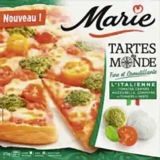 Géant Casino Tarte du Monde l’Italienne tomates cerises mozzarella surgelée offre