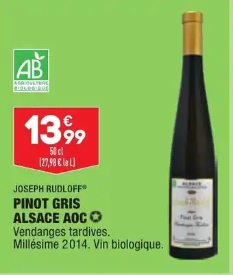 ALDI Pinot Gris Alsace AOC offre