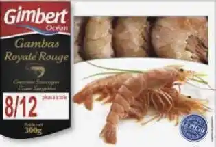 Géant Casino Gambas Royale Rouge Sauvages crues surgelées (Pleoticus Muellerie) offre