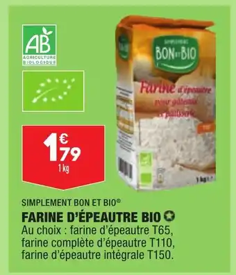ALDI Farine d'épeautre Bio offre