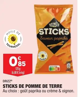 Sticks de Pomme de Terre