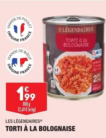Torti à La Bolognaise