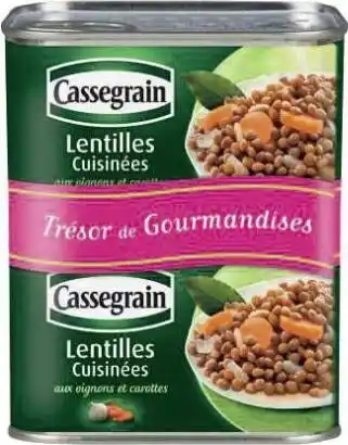 Géant Casino Lentilles cuisinées offre