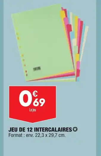 ALDI Jeu de 12 Intercalaires offre