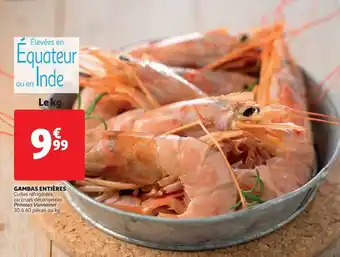 Auchan Gambas entières offre