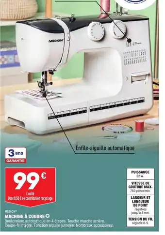 ALDI Machine à Coudre offre