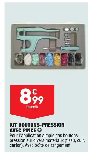 ALDI Kit Boutons-Pression offre