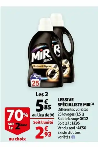 Auchan Lessive spécialiste mir offre