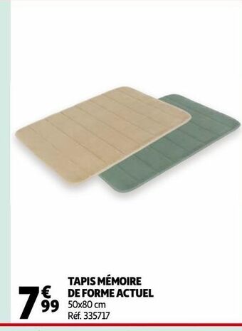Auchan Tapis mémoire de forme actuel offre
