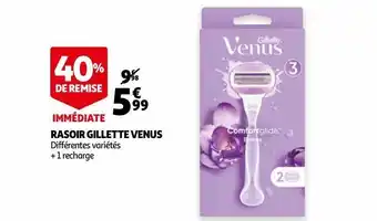 Auchan Rasoir gillette venus offre