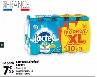 Auchan Lait demi-écrémé lacte offre