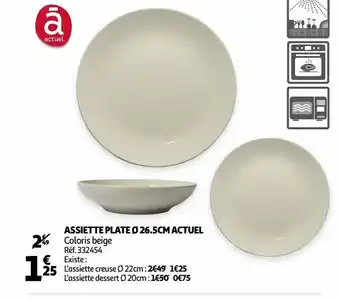 Auchan Assiette plate actuel offre