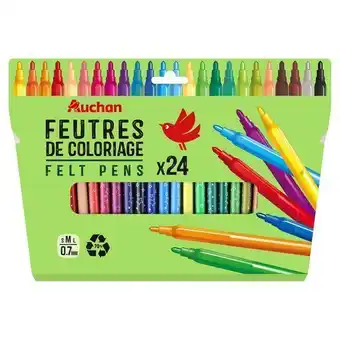 Auchan 24 feutres coloriage auchan offre