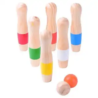 Auchan Bowling en bois offre