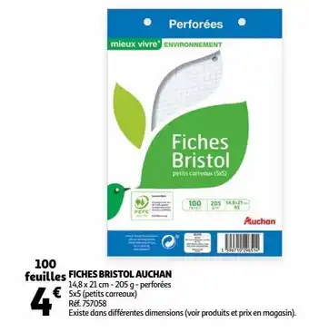Auchan Fiches bristol auchan offre