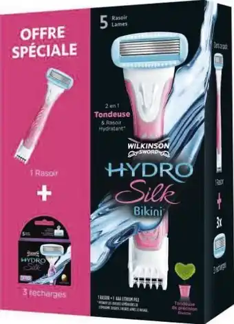 Géant Casino Rasoir Combo Hydro silk Bikini + 3 lames offre