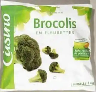 Géant Casino Bon plan sur les brocolis en fleurettes sans résidus de pesticides surgelés CASINO offre