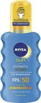 Géant Casino Spray solaire Protect & Bronze FPS 50 offre