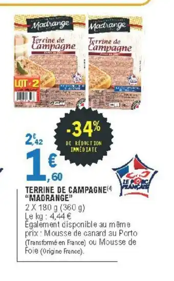 Terrine de Campagne "Madrange"