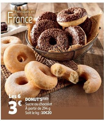 Auchan Supermarché Donuts offre