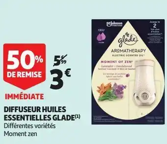 Auchan Supermarché Diffuseur huiles essentielles glade offre