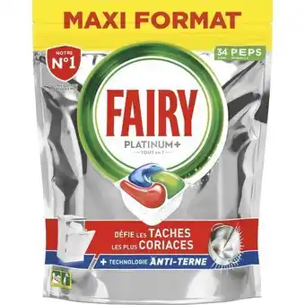 Auchan Supermarché Capsules lave vaisselle fairy offre