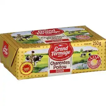 Auchan Supermarché Beurre aop grand fermage offre